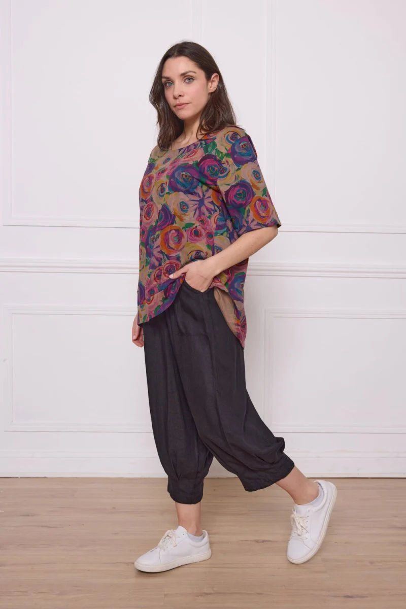 Haut fuchsia en coton - Imagen 3