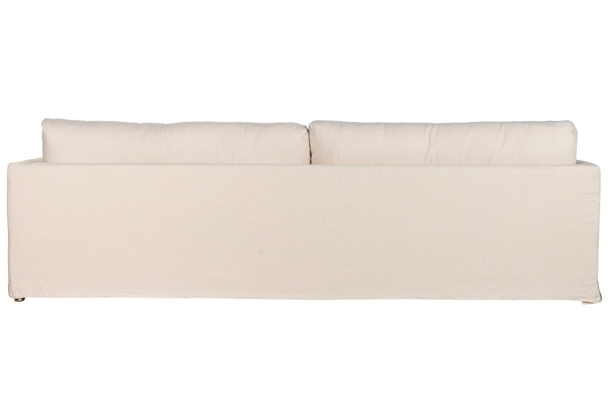 Sofá Desenfundable Lino Algodón Beige - Imagen 7