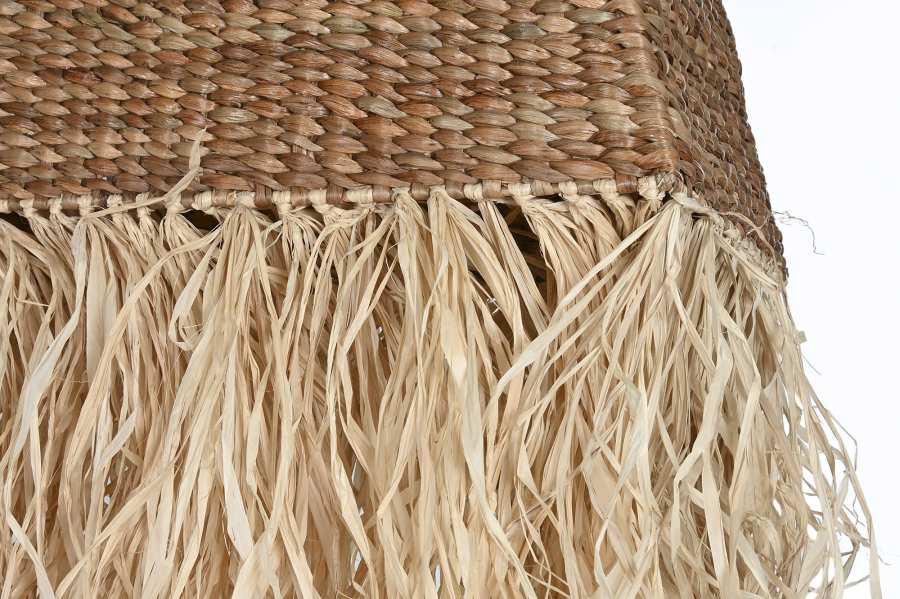 Lámpara Colgante de Fibras Naturales con Flecos Decorativos - Imagen 4