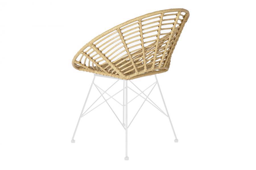 Silla de Diseño Ratan Sintético y Base Eiffel - Imagen 4