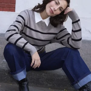 Sweater Josefa Gris/Negro