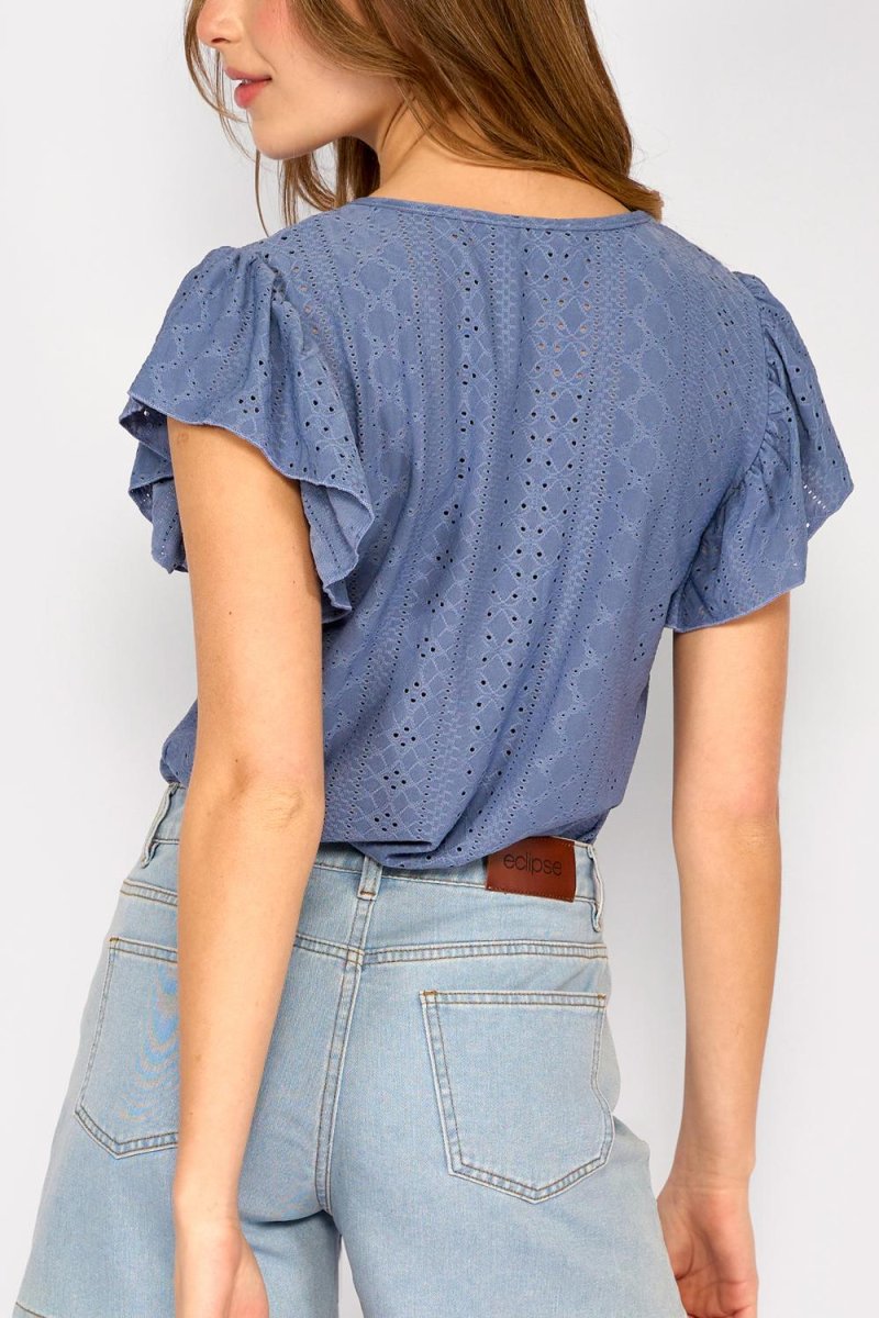 Polera Vuelos Delfina Azul - Imagen 4