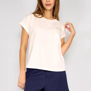 Polera Detalles Metálicos Tamara Blanco