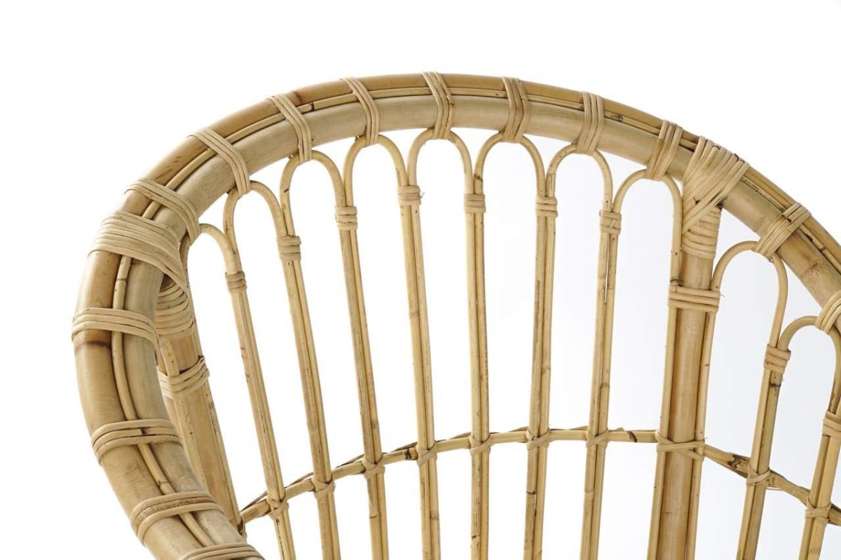 Butaca Ergonómica de Ratán Natural de Diseño Abierto - Imagen 7