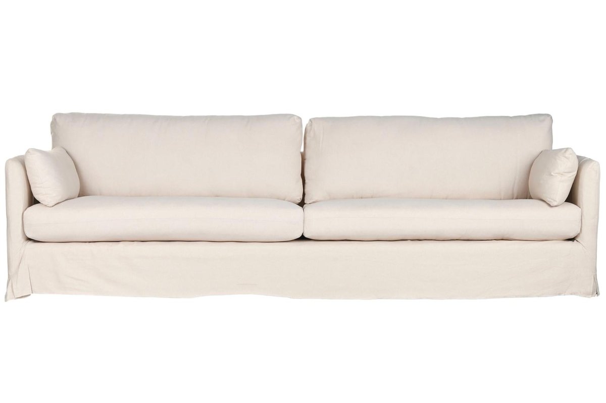 Sofá Desenfundable Lino Algodón Beige - Imagen 8