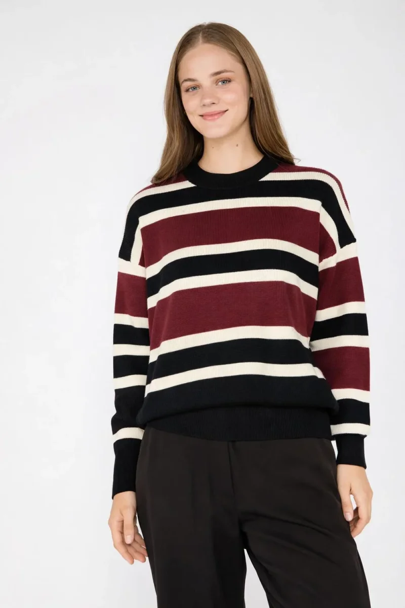Sweater Rayas Pascal Crudo - Imagen 2