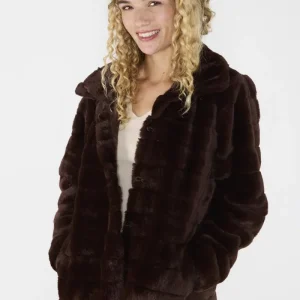 Chaquetón De Piel Trinidad Chocolate