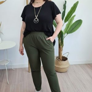 Pantalón Fluido Kaki