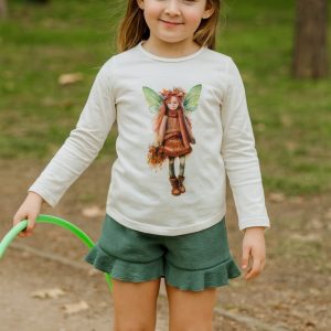 Conjunto niña pantalón hada verde