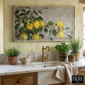 Lámina “Rama de Limones” Faura Home