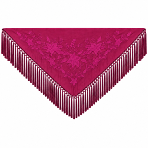 Mantoncillo Flamenca Mini Buganvilla Fresa – Bordado