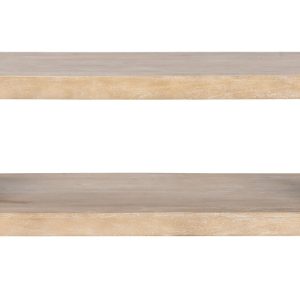 Mesa de Centro de Madera Maciza Decapada Clara