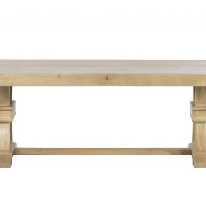 Mesa de Centro de Madera Maciza de Mango Natural