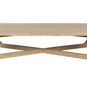 Mesa de Centro Rectangular de Olmo Macizo Natural