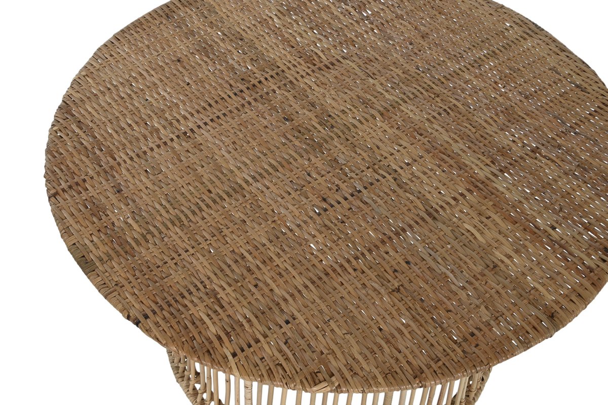 Mesa de Centro Redonda de Ratán Natural 75cm - Imagen 3