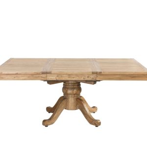 Mesa de Comedor de Olmo Reciclado Extensible