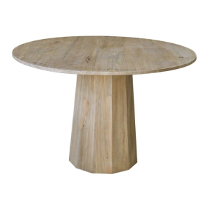 Mesa de Comedor Redonda de Abeto y MDF de 120 cm