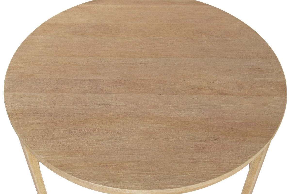 Juego de 2 mesas de centro nido de madera de mango natural - Imagen 5