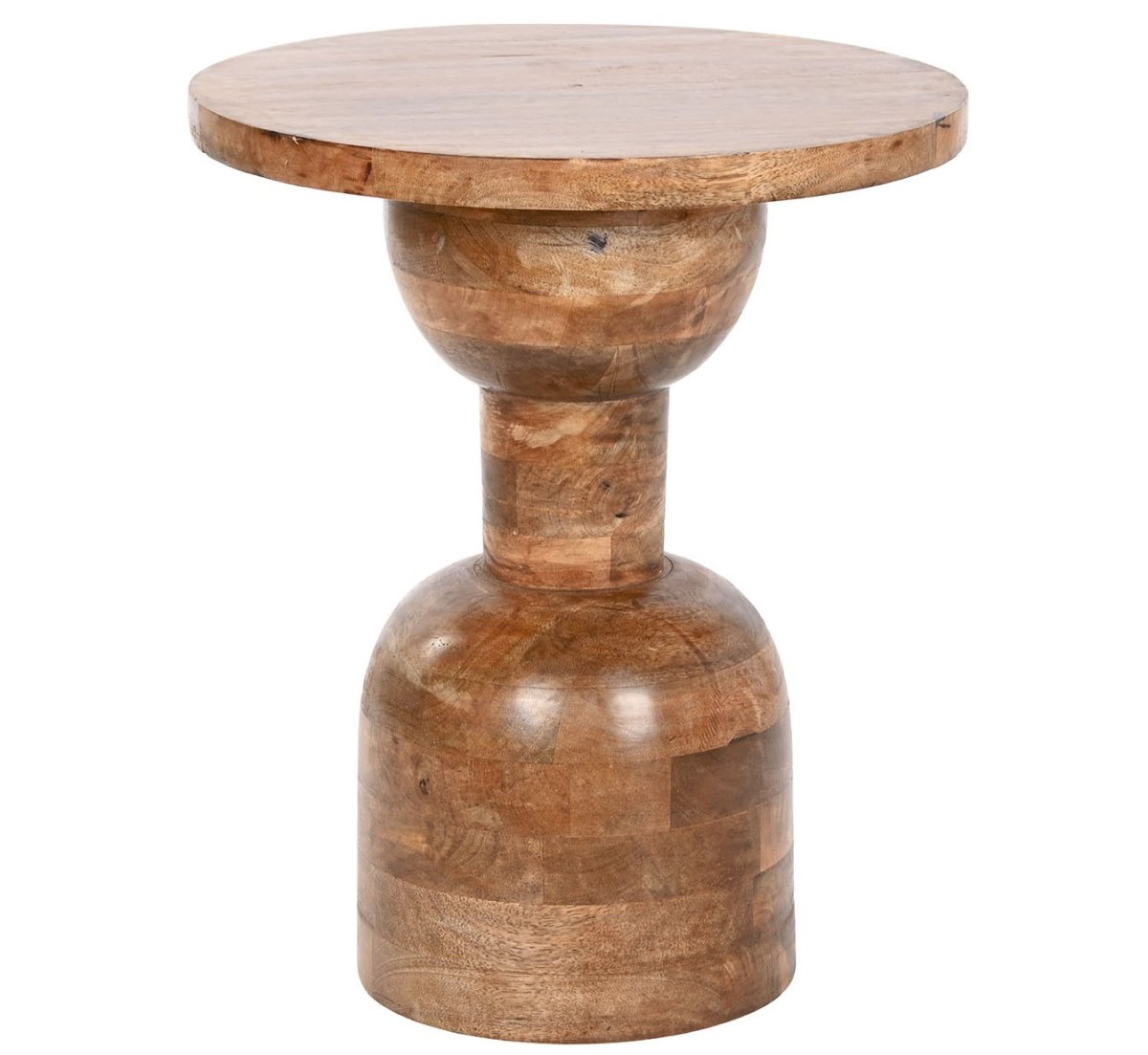 Mesita Auxiliar de Madera de Mango Natural - Imagen 2