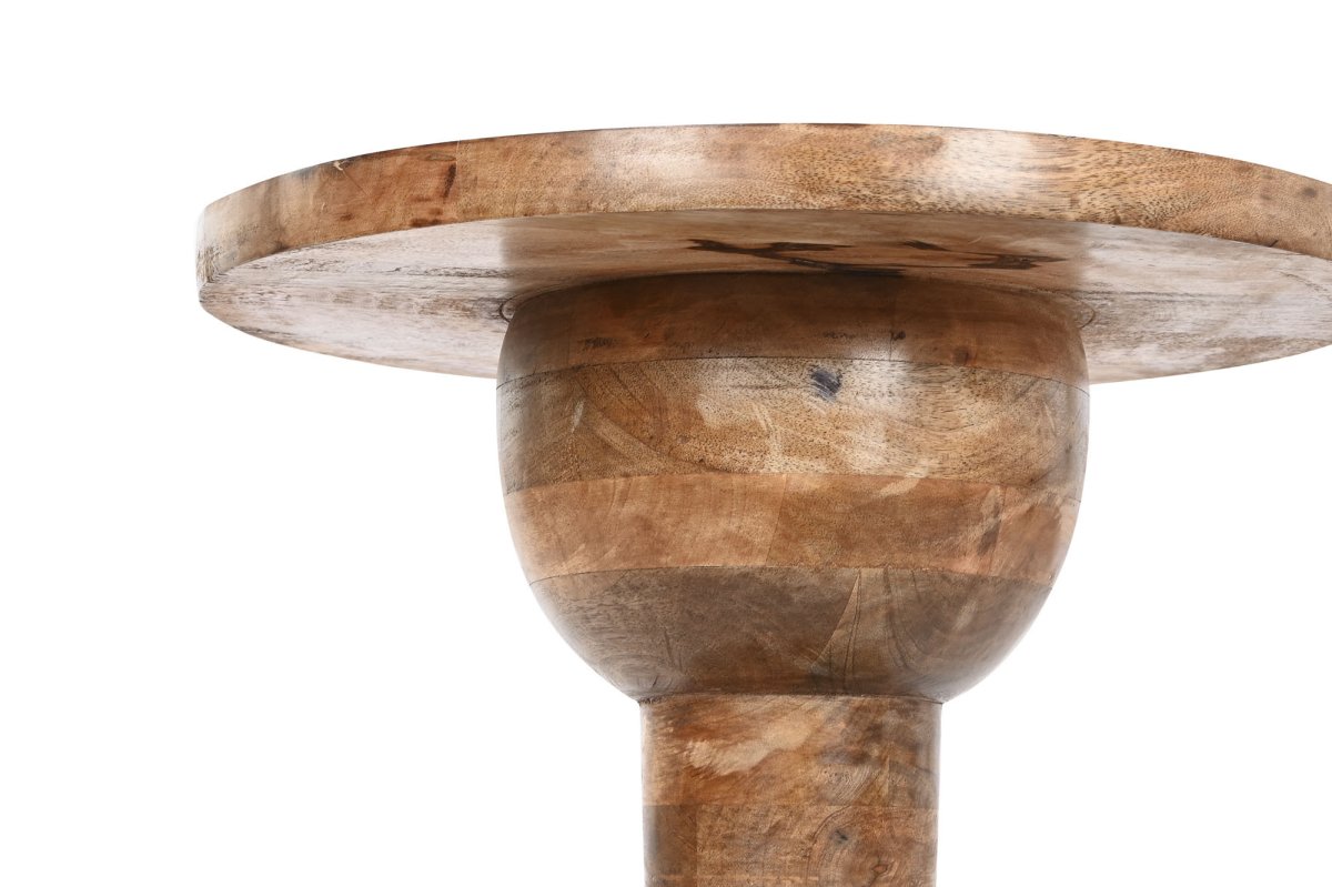 Mesita Auxiliar de Madera de Mango Natural - Imagen 5
