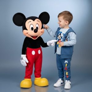 Conjunto bebé Mickey Mouse entretiempo azul 3 piezas