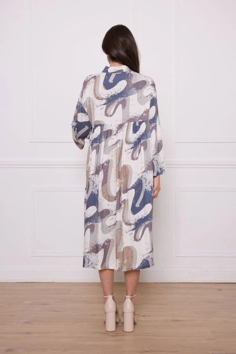 Chemise à motifs gris en rayonne - Imagen 4