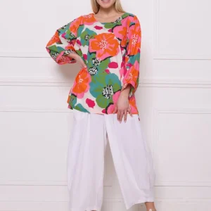 Blouse fleurie en coton