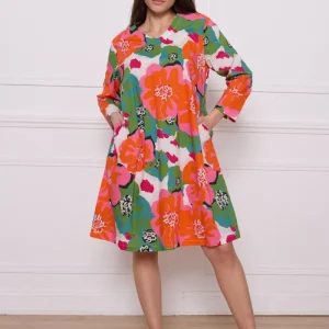 Robe fleurie en coton