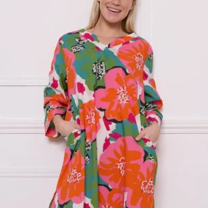 Tunique fleurie en coton