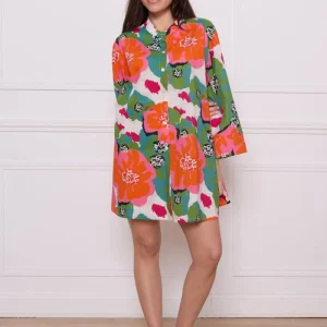 Chemise fleurie en coton