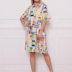Robe en coton à motifs colorés