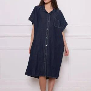 Chemise bleue en coton