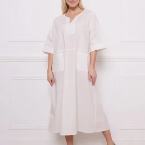 Robe longue en coton