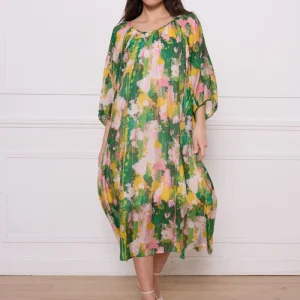 Robe vert coloré