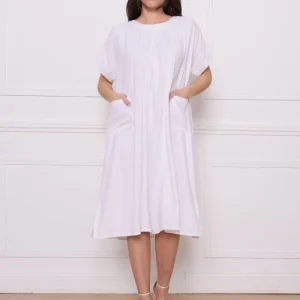 Robe en lin et viscose