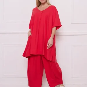 Haut en lin et viscose