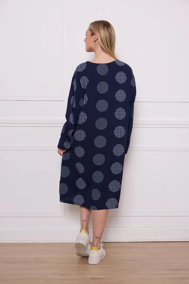 Robe polyester à motifs ronds - Imagen 7