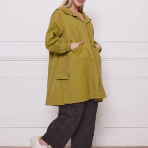 Manteau léger en coton et nylon