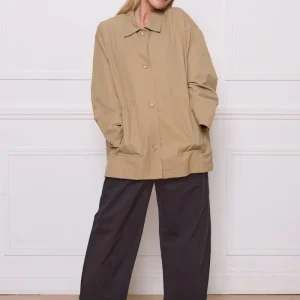 Veste courte légère en coton et nylon