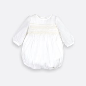 Pelele punto smock manga larga