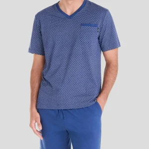 Pijama verano hombre estilo corbatero
