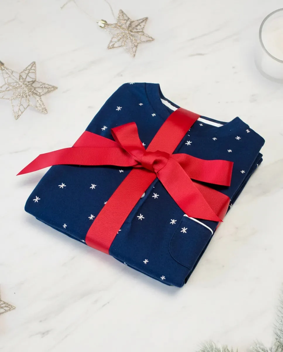 Pijama mujer navidad raso estrellas - Imagen 5