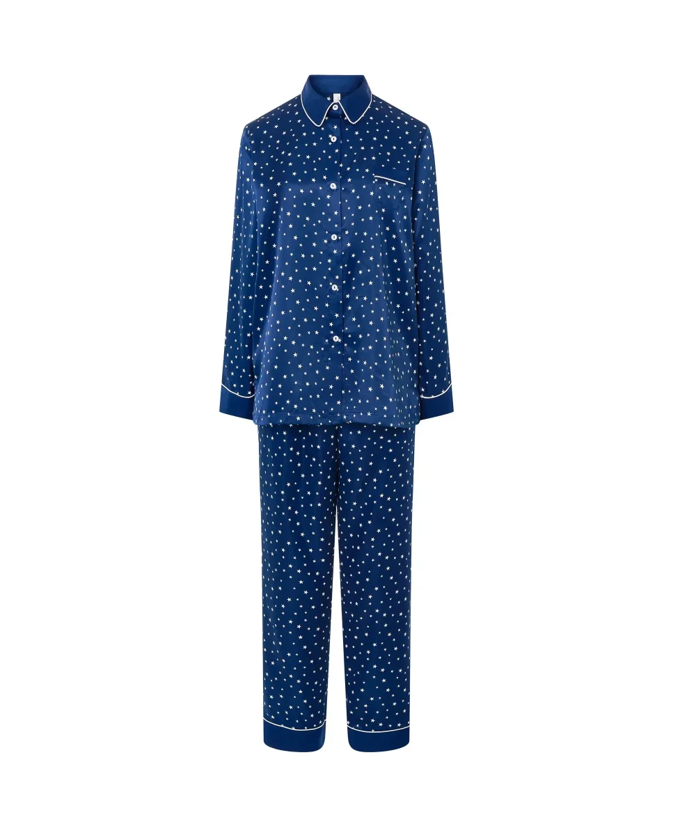 Pijama mujer navidad raso estrellas - Imagen 7