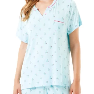 Pijama de mujer manga corta cactus