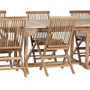 Comedor Exterior Extensible de Teca 9 piezas