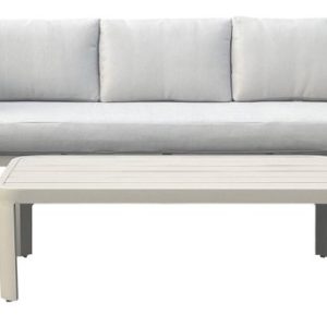 Set de Jardín Sherman de Aluminio y Olefina con Sofá y Sillones