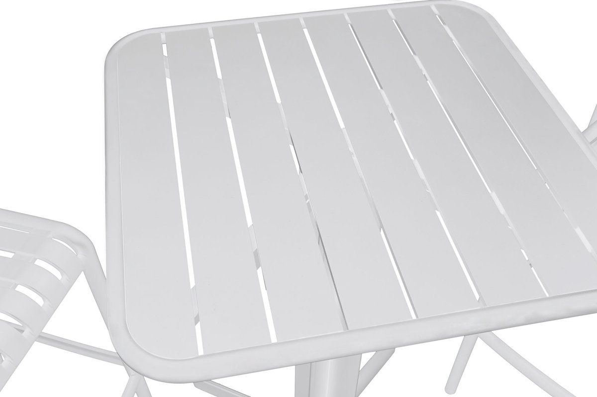 Set Mesa Alta y Taburetes de Bar Blance Exterior - Imagen 4