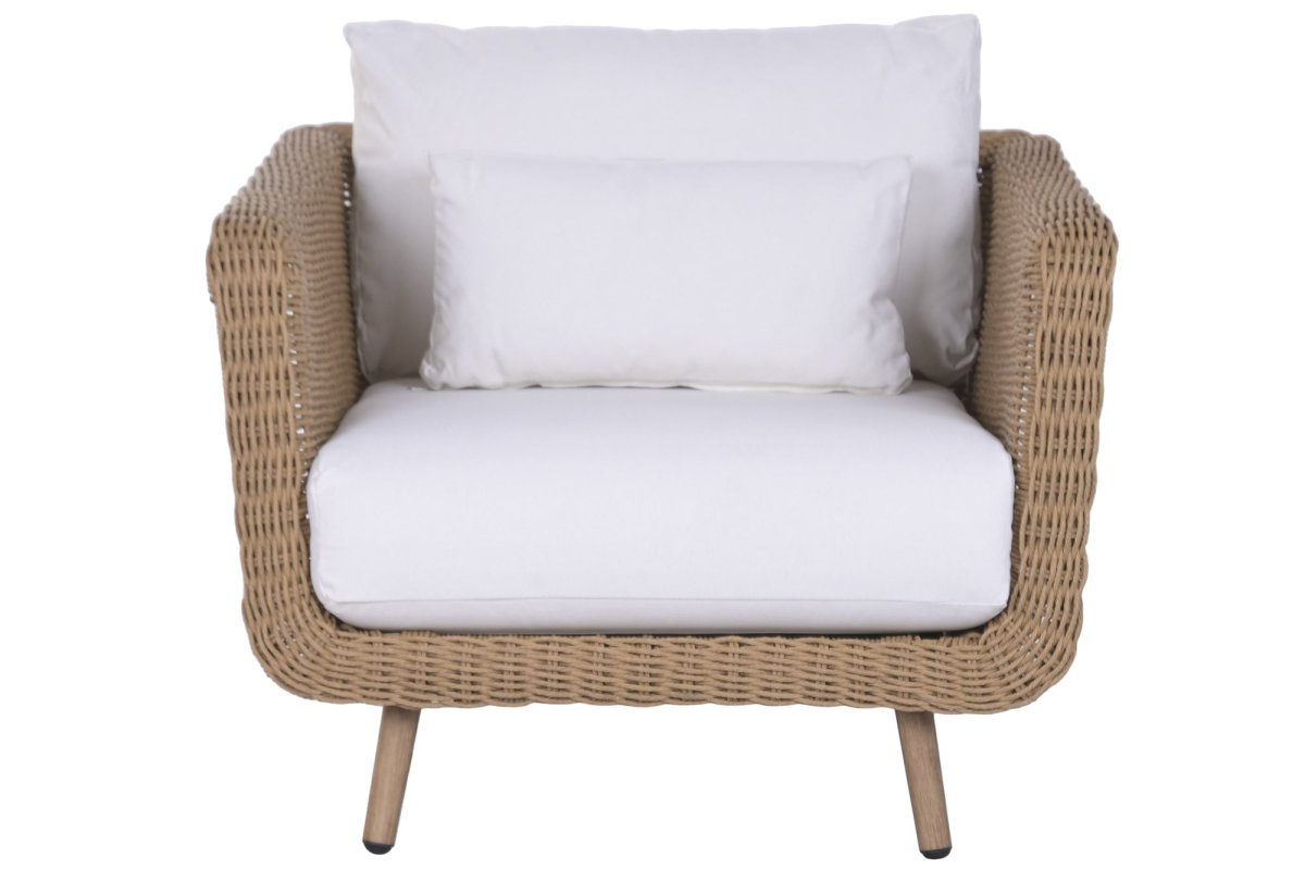 Set de Sofá y Sillones de Jardín en Ratán Sintético y Aluminio - Imagen 4