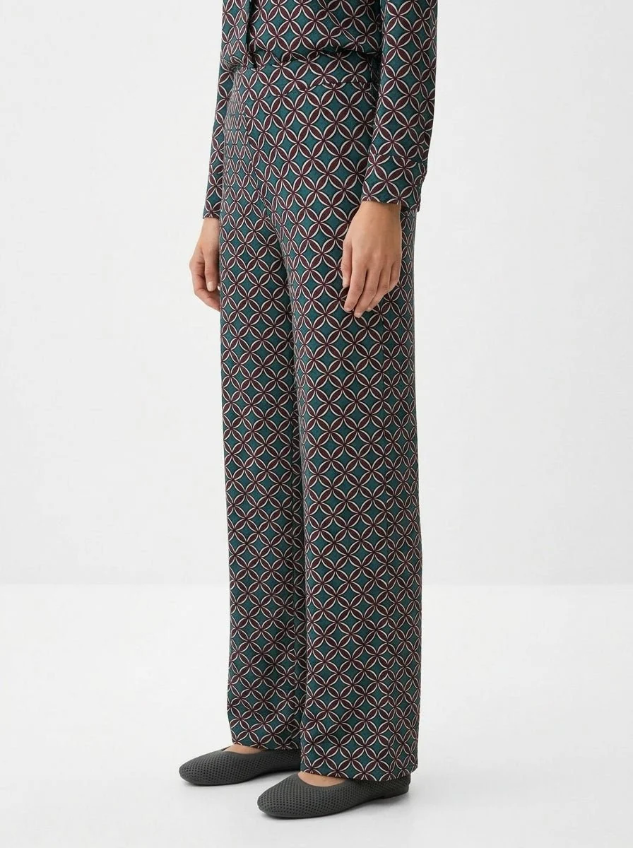 Pantalon Monika Varga Estampado Flor - Imagen 3