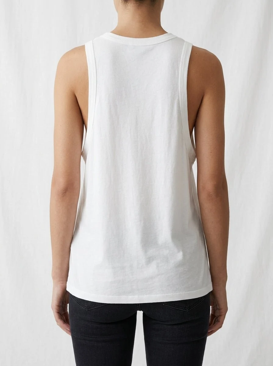 Camiseta Majestic Tirantes Blanca - Imagen 4